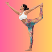 Vibrant Tie-Dye Yoga Leggings for Raves and Festivals
