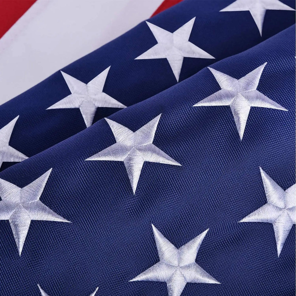 American Flag 10x15 ft 8x12 ft 6x10 ft 5x8 ft 4x6 ft 3x5 ft 2x3 ft for Outdoor,High Quality Embroidered Stars Sewn Stripes Brass Grommets - Custom Crafting Alliance, LLC