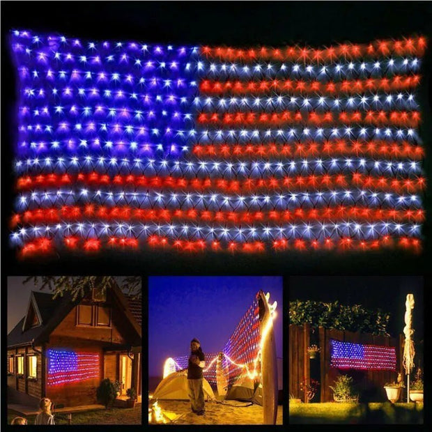 American Flag LED String Lights - Custom Crafting Alliance, LLC