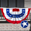 American USA Pleated Fan Flag 3x6 Feet American USA Bunting Decoration Flags - Custom Crafting Alliance, LLC