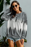 Women Tie-Dye Drop Shoulder Round Neck Sweatshirt