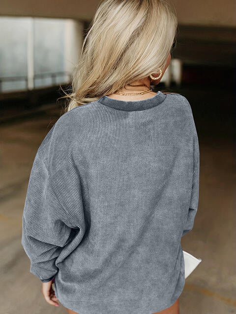 Women Full Size Howdy Graphic Round Neck Sweatshirt