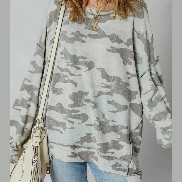 Camouflage Long Sleeve Sweatshirt