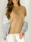 Color Block Long Sleeve Sweatshirt