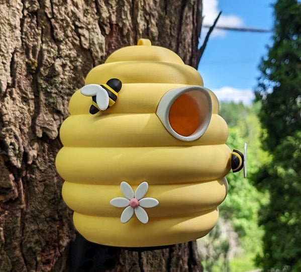 Beehive Bliss Birdhouse – Sweet Haven for Birds - Custom Crafting Alliance, LLC