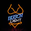 Red Bikini Set Busch Light Neon Signs Light