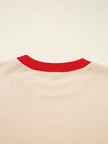 GAME DAY Letter Graphic Round Neck Sweatshirt