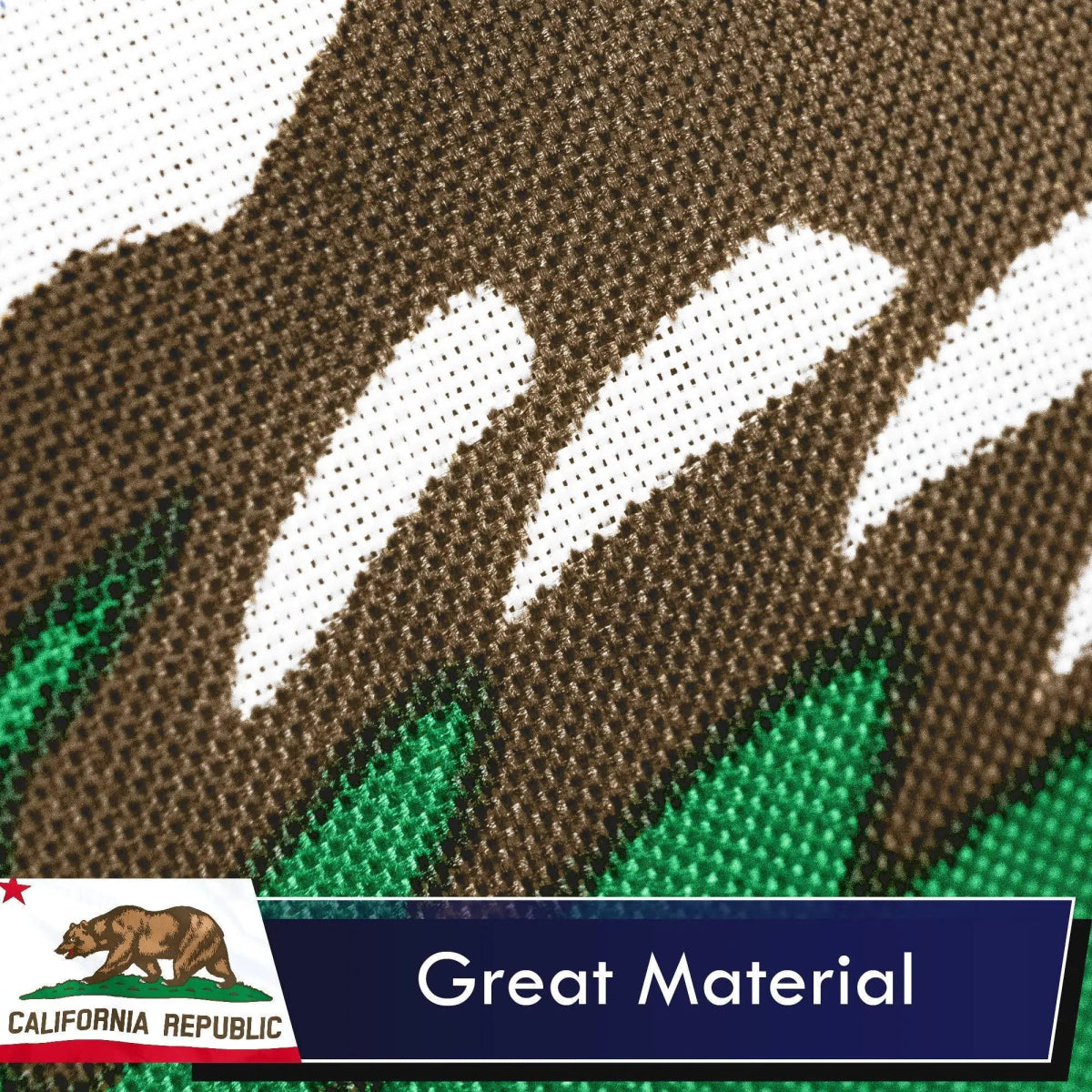 California CA State Flag 3x5 Ft LiteWeave Series Printed 100D Polyester - Custom Crafting Alliance, LLC