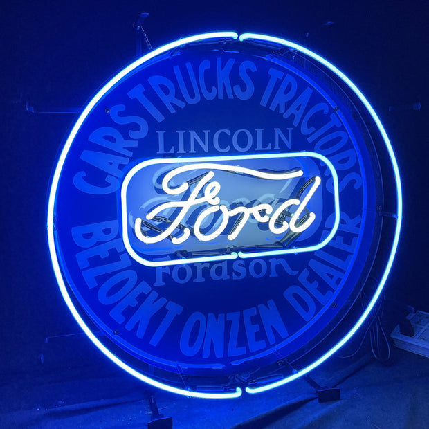 Carstucks Tractors Bezoekt Onzen Dealer Lincoln Forddson Ford Neon Signs Light