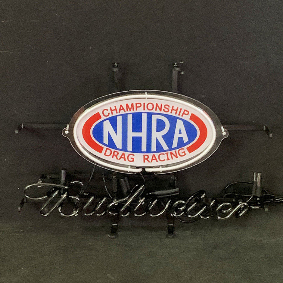 Championship NHRA Drag Racing Budweiser Neon Signs Light