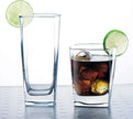 Collins Everyday Drinking Glasses Set of 16 Drinkware Kitchen Glasses for Cocktail, Iced Coffee, Beer, Ice Tea, Wine, Whiskey, Water, 8 Tall Highball Glass Cups & 8 Short Old Fashioned - Custom Crafting Alliance, LLC