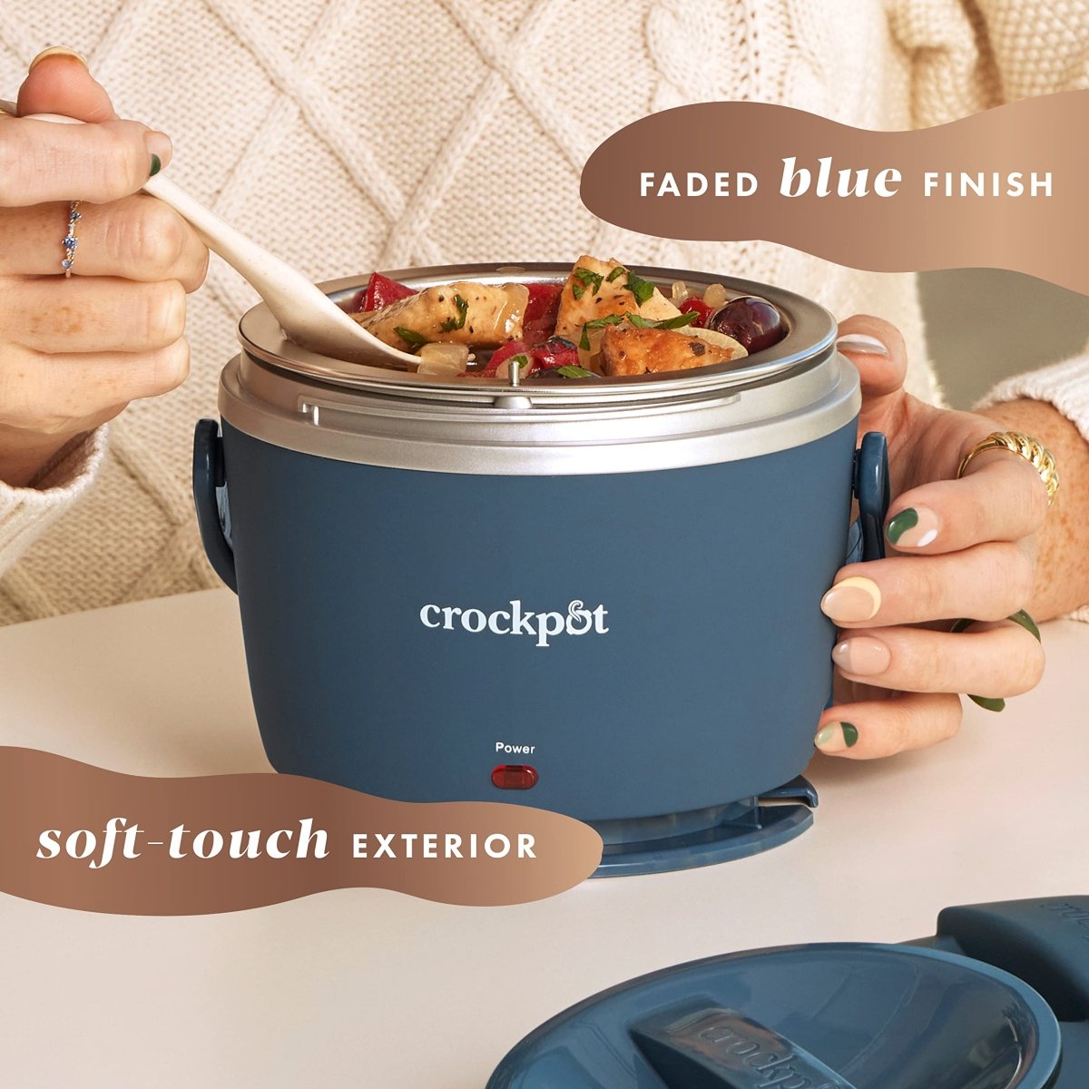 Crock - Pot 20 - Ounce Electric Lunch Box, Portable Food Warmer, Blush Pink | Perfect for Travel, Car, On - the - Go | Spill - Free, Dishwasher - Safe - Custom Crafting Alliance, LLC