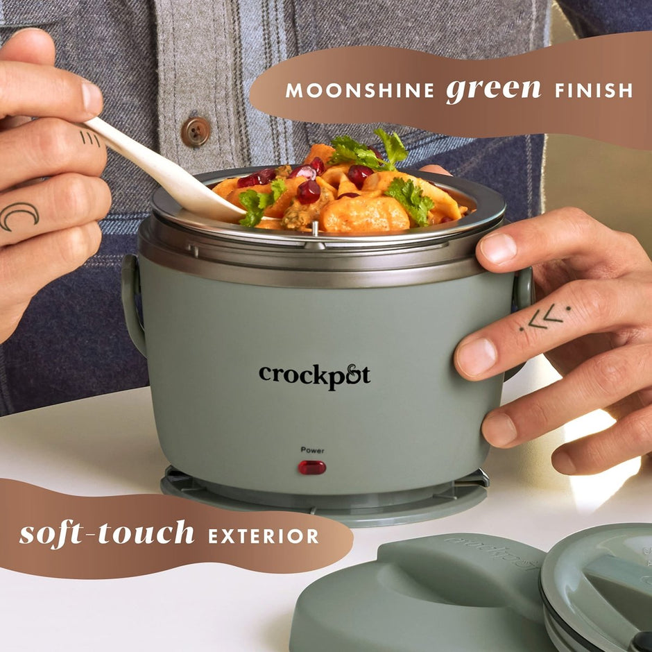 Crock - Pot 20 - Ounce Electric Lunch Box, Portable Food Warmer, Blush Pink | Perfect for Travel, Car, On - the - Go | Spill - Free, Dishwasher - Safe - Custom Crafting Alliance, LLC