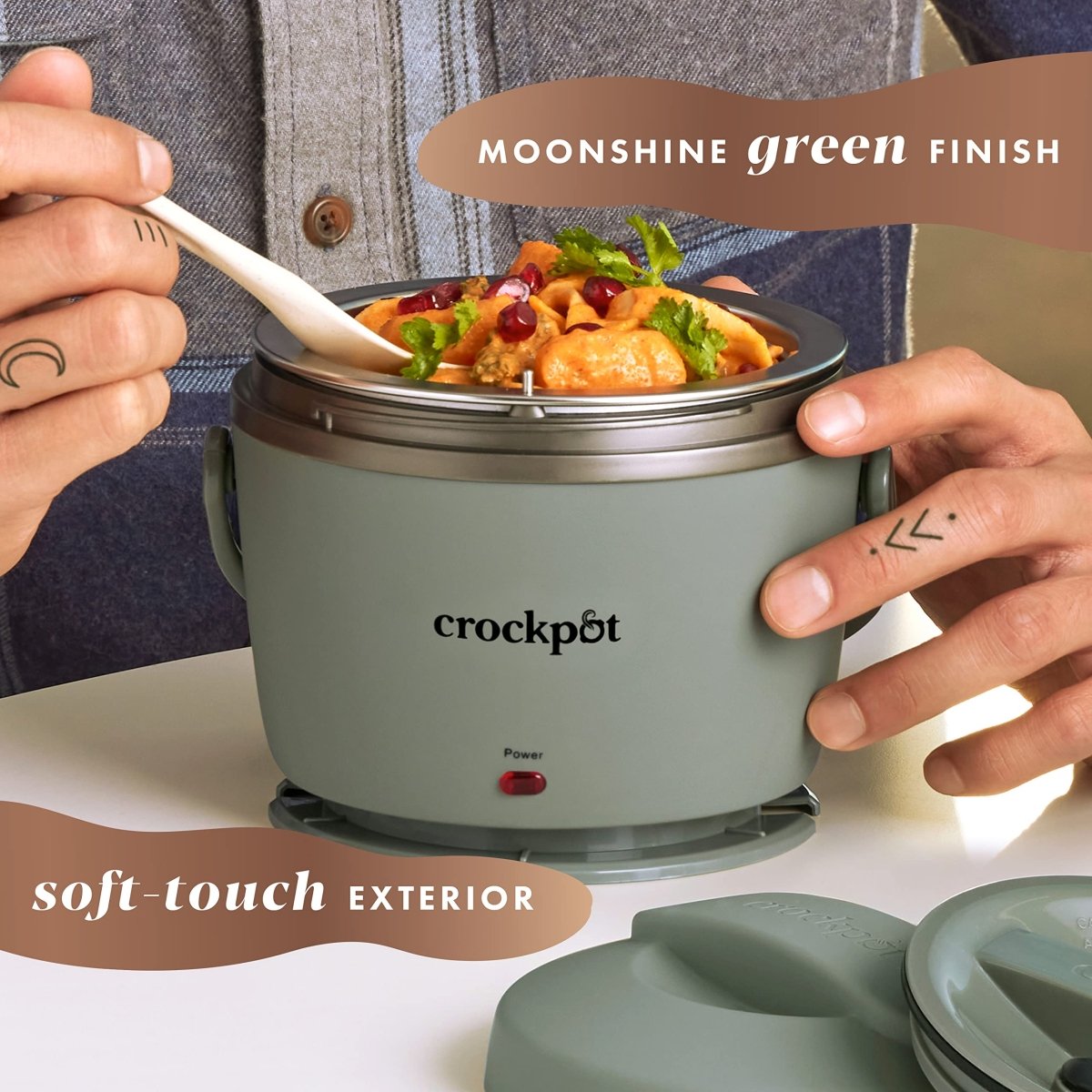 Crock - Pot 20 - Ounce Electric Lunch Box, Portable Food Warmer, Blush Pink | Perfect for Travel, Car, On - the - Go | Spill - Free, Dishwasher - Safe - Custom Crafting Alliance, LLC