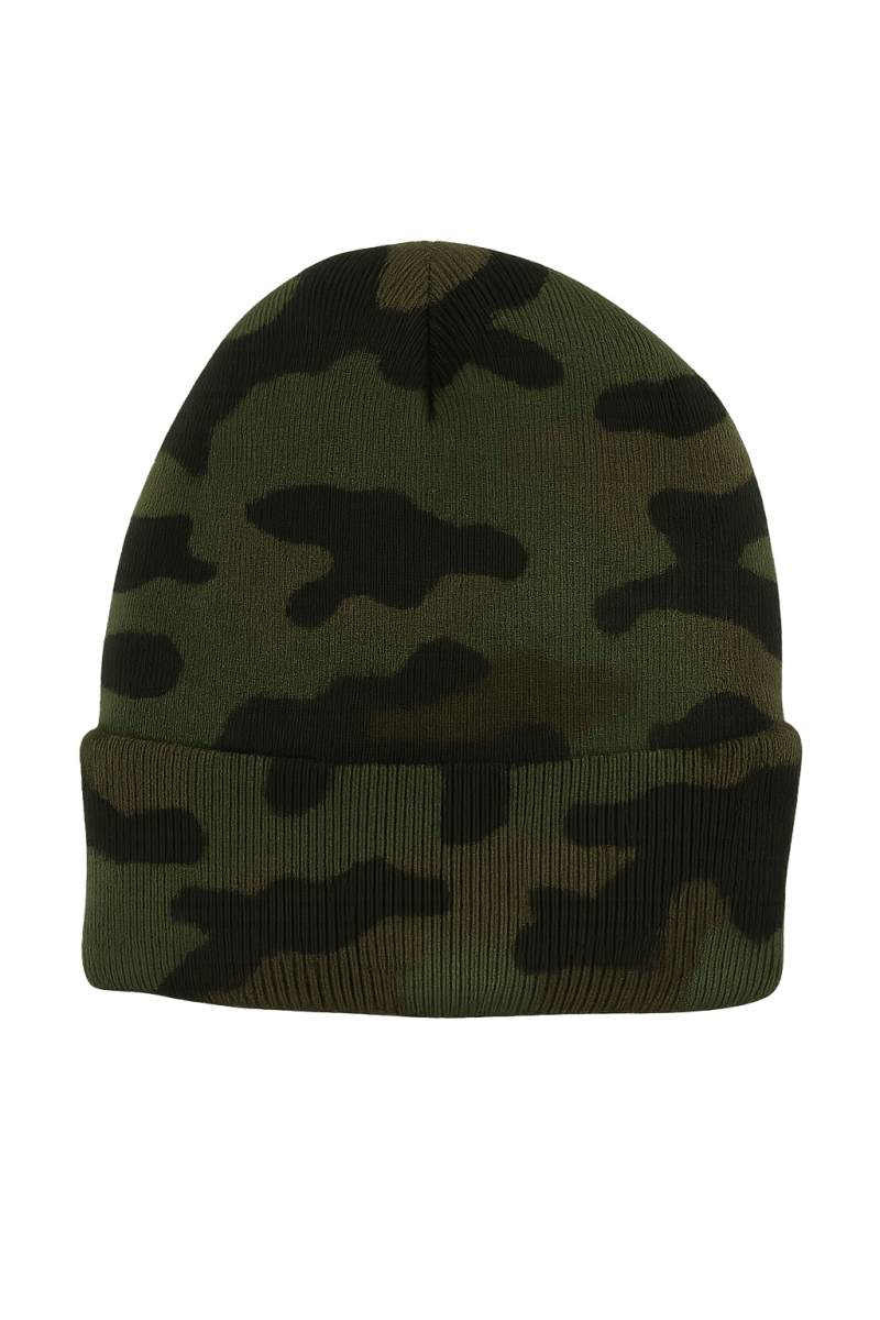 Custom Beanie with Laser - Engraved Leatherette Patch – Stylish & Warm Personalized Winter Accessory - Custom Crafting Alliance, LLC