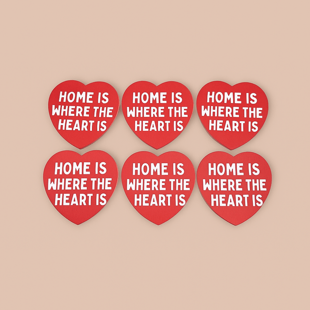 Custom Coaster Set – Personalized with Your Design or Text | Ceramic, MDF, or Engraved Pine (Set of 6 with Holder) - Custom Crafting Alliance, LLC