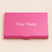 Custom Engraved Stainless Steel Card Holder – Slim Anti - Fingerprint Business & Credit Card Organizer - Custom Crafting Alliance, LLC