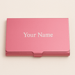 Custom Engraved Stainless Steel Card Holder – Slim Anti - Fingerprint Business & Credit Card Organizer - Custom Crafting Alliance, LLC