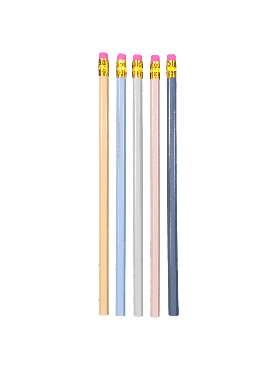Custom Laser - Engraved Pastel Pencils | Personalized Hexagon Set - Pencil - Custom Crafting Alliance, LLC