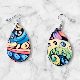 Customizable Double - Sided Teardrop Earrings – Unique and One - of - a - Kind - Custom Crafting Alliance