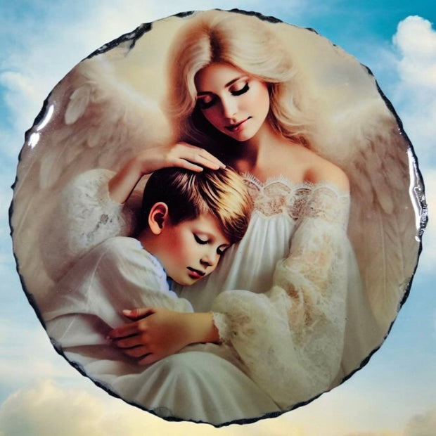 Customizable Round Sublimation Photo Slate - 16x16 cm (6 inches) - Custom Crafting Alliance