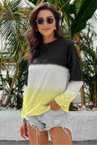 Women Tie-Dye Drop Shoulder Round Neck Sweatshirt
