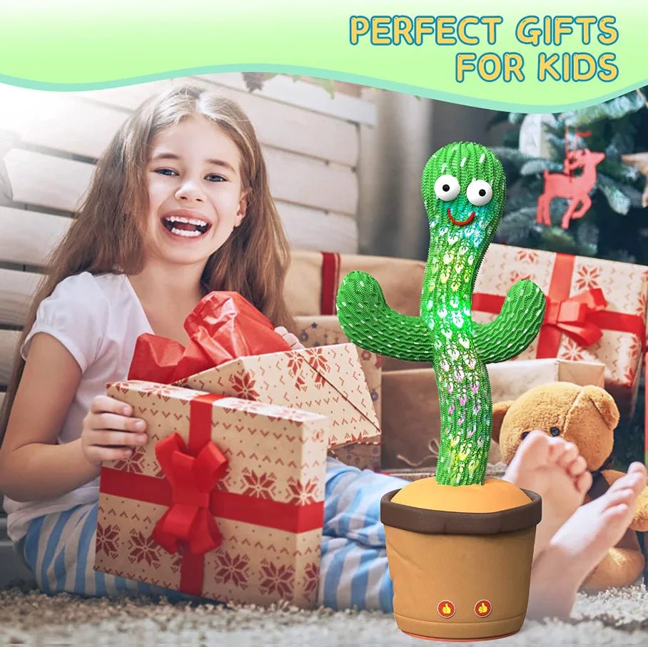 Dancing Cactus Plush Toy Doll Electronic Recording Shake With Song Funny Gift - Custom Crafting Alliance, LLC