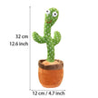 Dancing Cactus Plush Toy Doll Electronic Recording Shake With Song Funny Gift - Custom Crafting Alliance, LLC