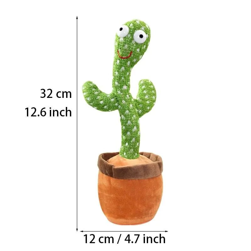 Dancing Cactus Plush Toy Doll Electronic Recording Shake With Song Funny Gift - Custom Crafting Alliance, LLC