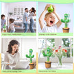 Dancing Cactus Plush Toy Doll Electronic Recording Shake With Song Funny Gift - Custom Crafting Alliance, LLC