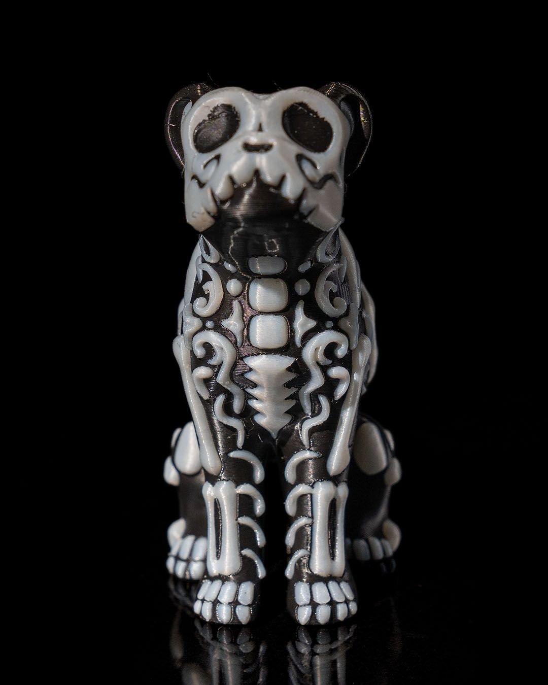 Day of the Dead Pet Figurines: Skeletal Dog and Cat - Custom Crafting Alliance