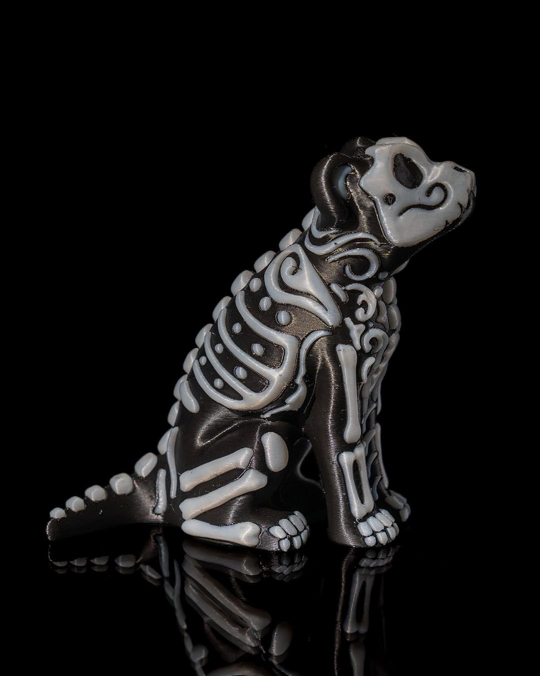 Day of the Dead Pet Figurines: Skeletal Dog and Cat - Custom Crafting Alliance