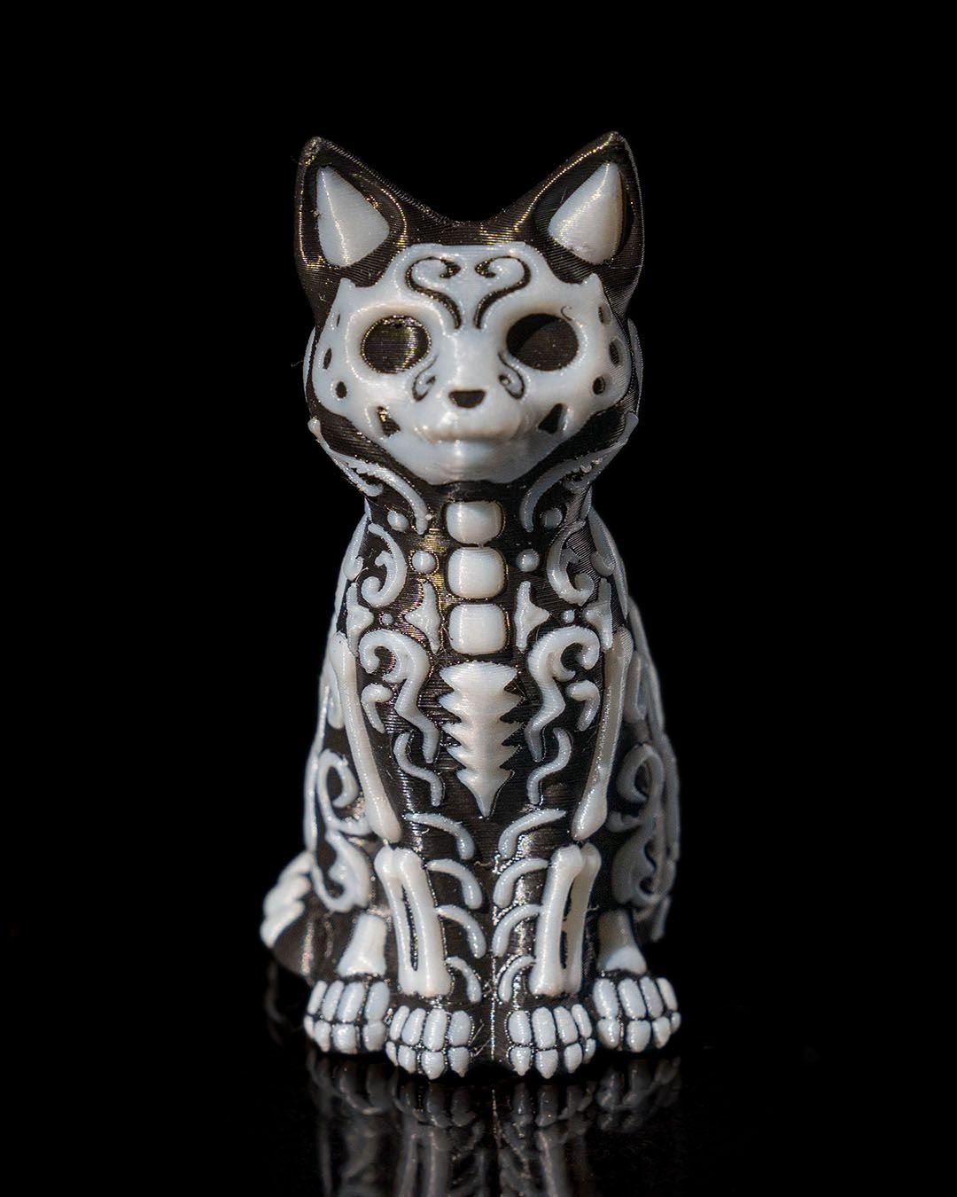 Day of the Dead Pet Figurines: Skeletal Dog and Cat - Custom Crafting Alliance