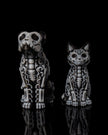 Day of the Dead Pet Figurines: Skeletal Dog and Cat - Custom Crafting Alliance