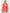 Women Cardigan Sweater Contrast Exposed Seam Open Front Orange Colored