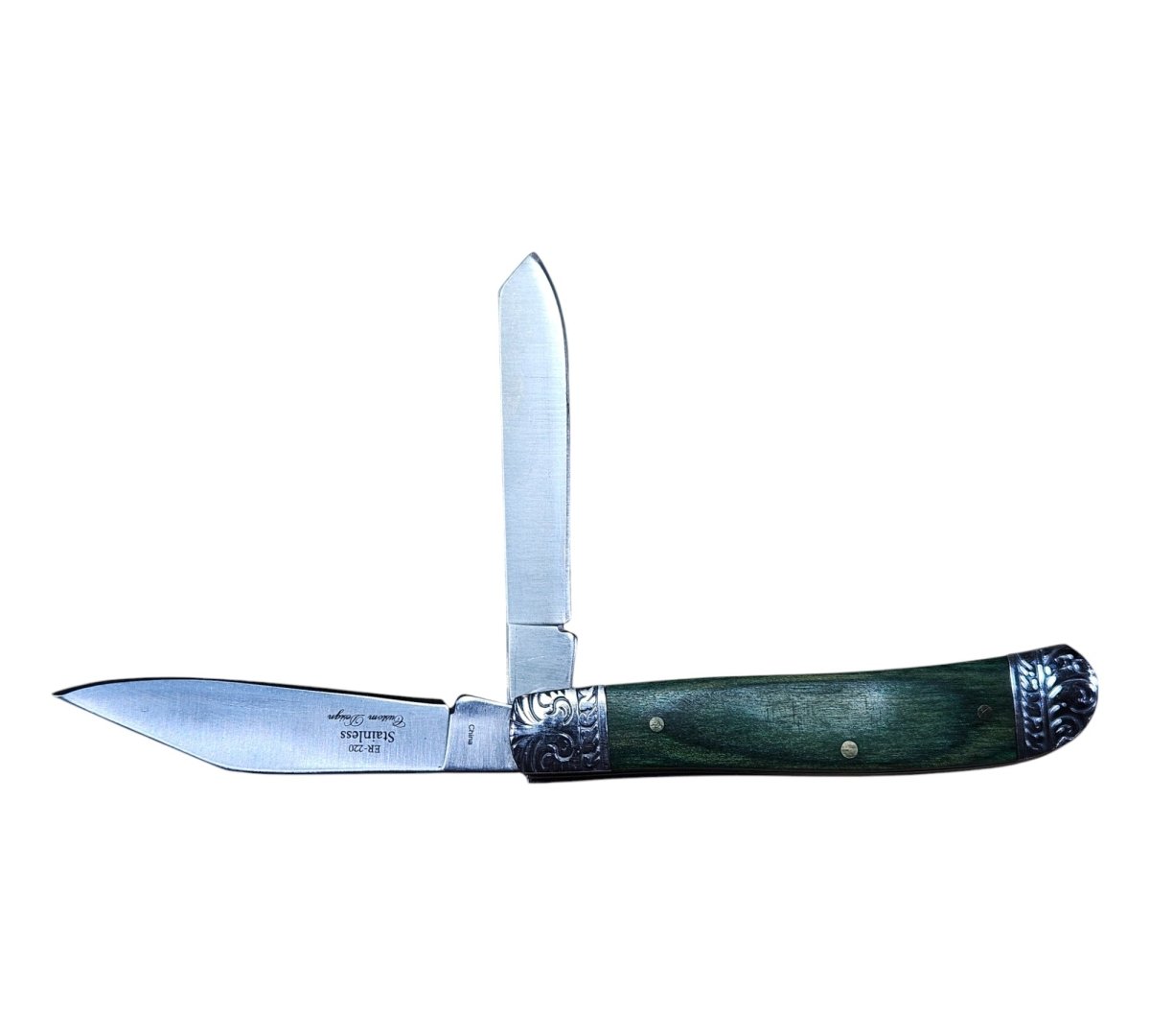 Elk Ridge 2 - Bladed Trapper Gentleman’s Knife – Classic Elegance Meets Everyday Utility - Custom Crafting Alliance, LLC