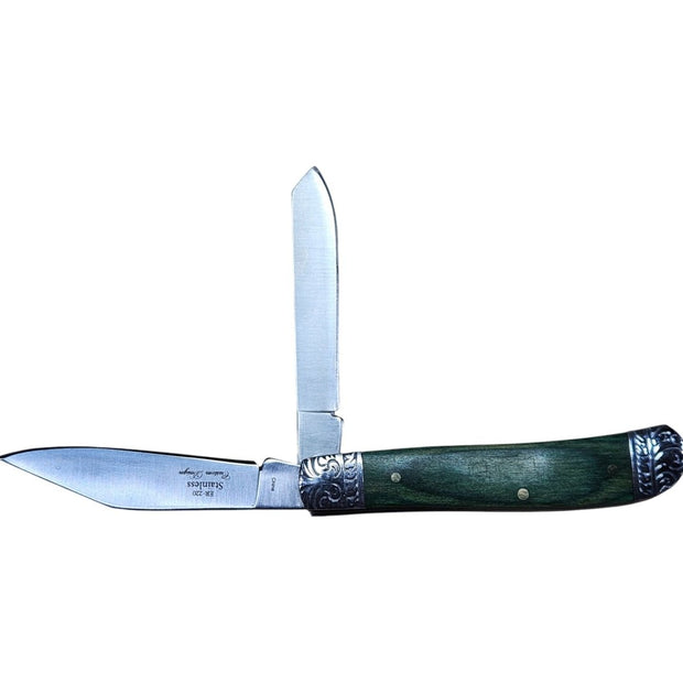 Elk Ridge 2 - Bladed Trapper Gentleman’s Knife – Classic Elegance Meets Everyday Utility - Custom Crafting Alliance, LLC
