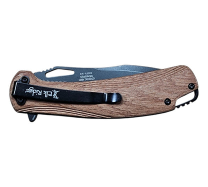 Elk Ridge Spring Assist Pocket Knife with 7.87 - Inch Overall Length – Durable, Stylish, and Functional - Custom Crafting Alliance, LLC