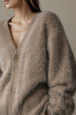 Women Button Up Dropped Shoulder Cardigan Sweaters