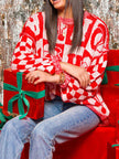 Women Letter Round Neck Long Sleeve Sweater