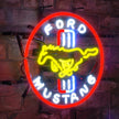 Ford Mustang Racing Car Auto Neon Signs Light