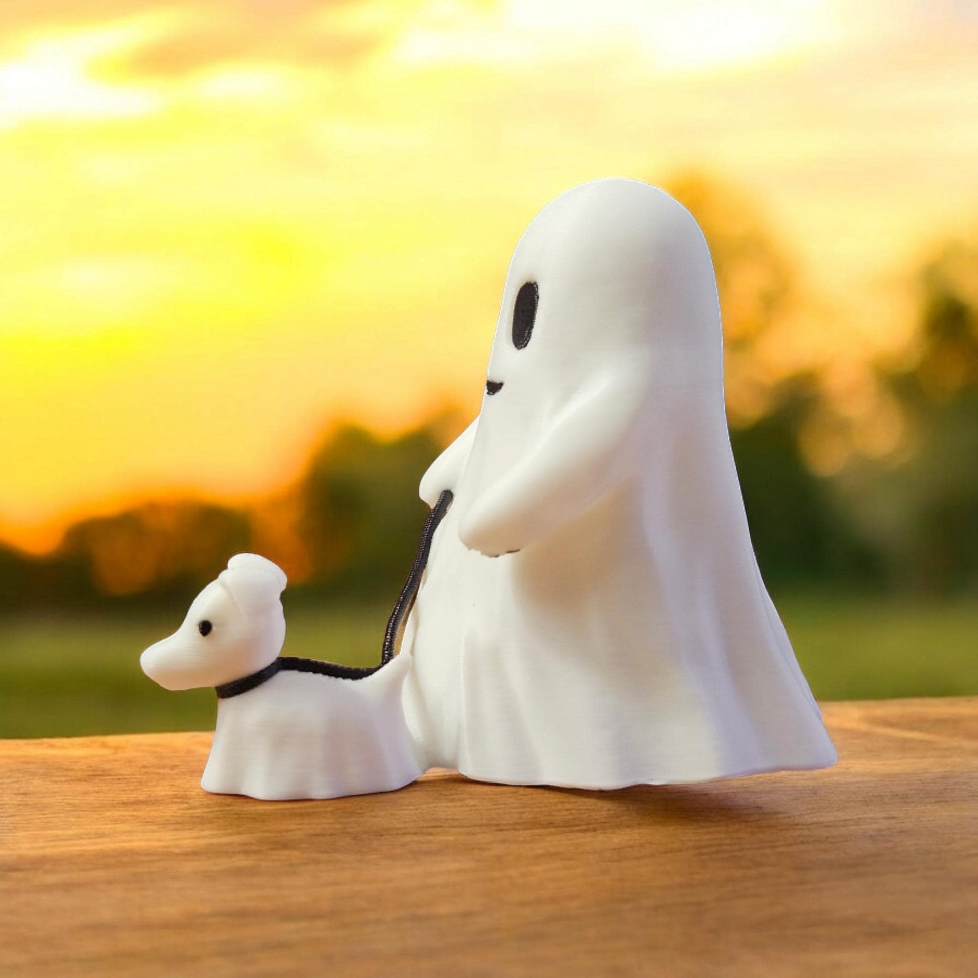 Ghostly Walk: A Spooky and Adorable Ghost and Dog - Custom Crafting Alliance