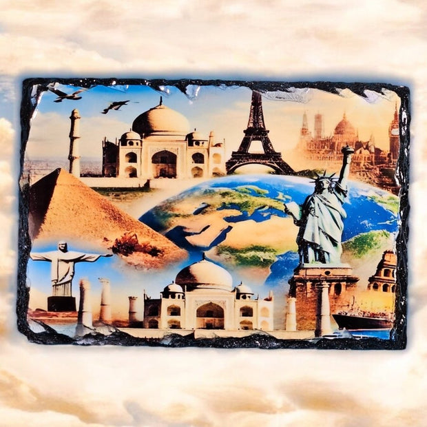 Global Wonders 4x6 Slate Plaque - Custom Crafting Alliance