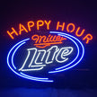 Happy Hours Miller Lite Beer Neon Sign Light