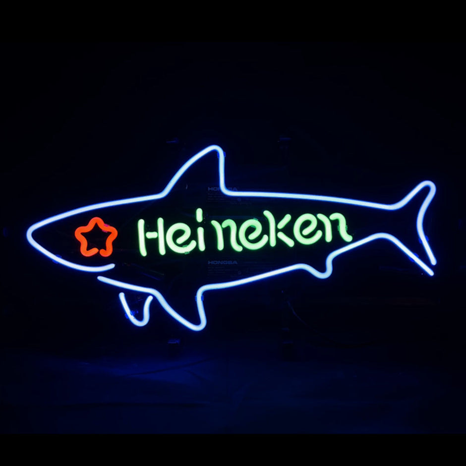 Heineken Beer Shark Neon Light Signs