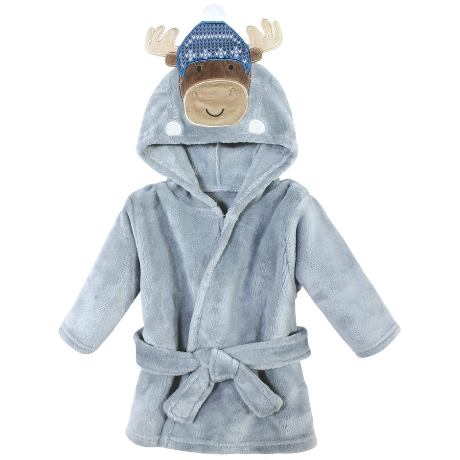 Hudson Baby Unisex Baby Plush Animal Face Bathrobe - Custom Crafting Alliance, LLC