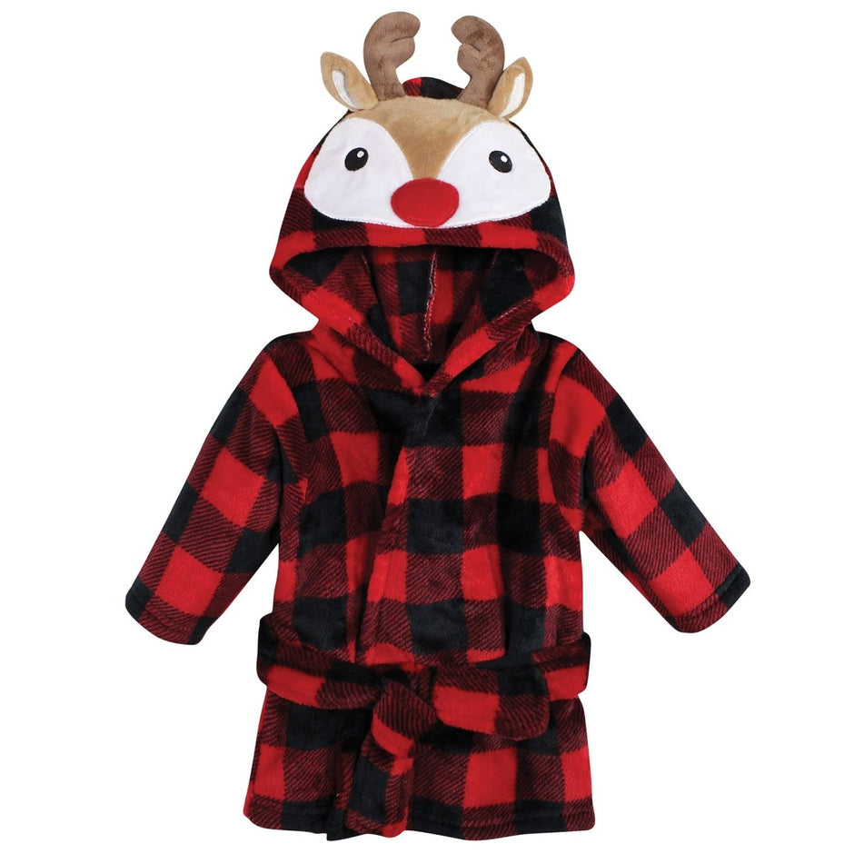 Hudson Baby Unisex Baby Plush Animal Face Bathrobe - Custom Crafting Alliance, LLC