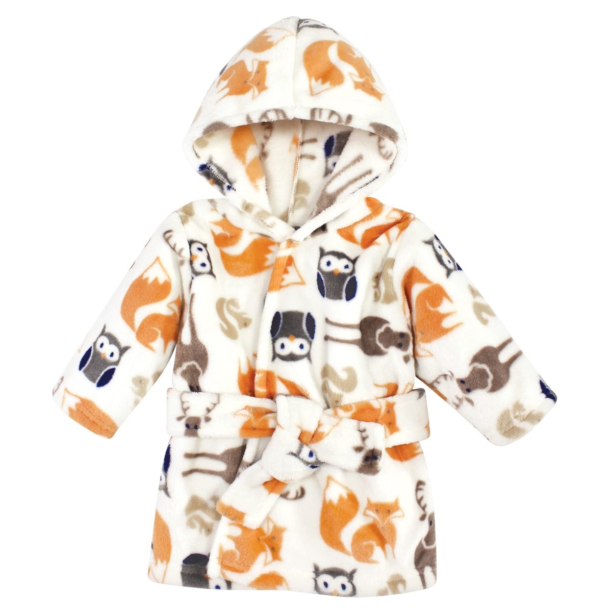 Hudson Baby Unisex Baby Plush Animal Face Bathrobe - Custom Crafting Alliance, LLC