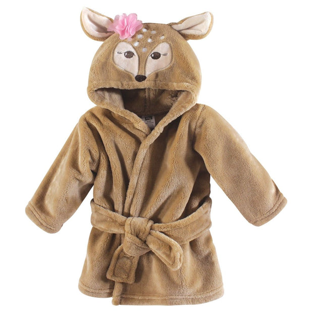 Hudson Baby Unisex Baby Plush Animal Face Bathrobe - Custom Crafting Alliance, LLC