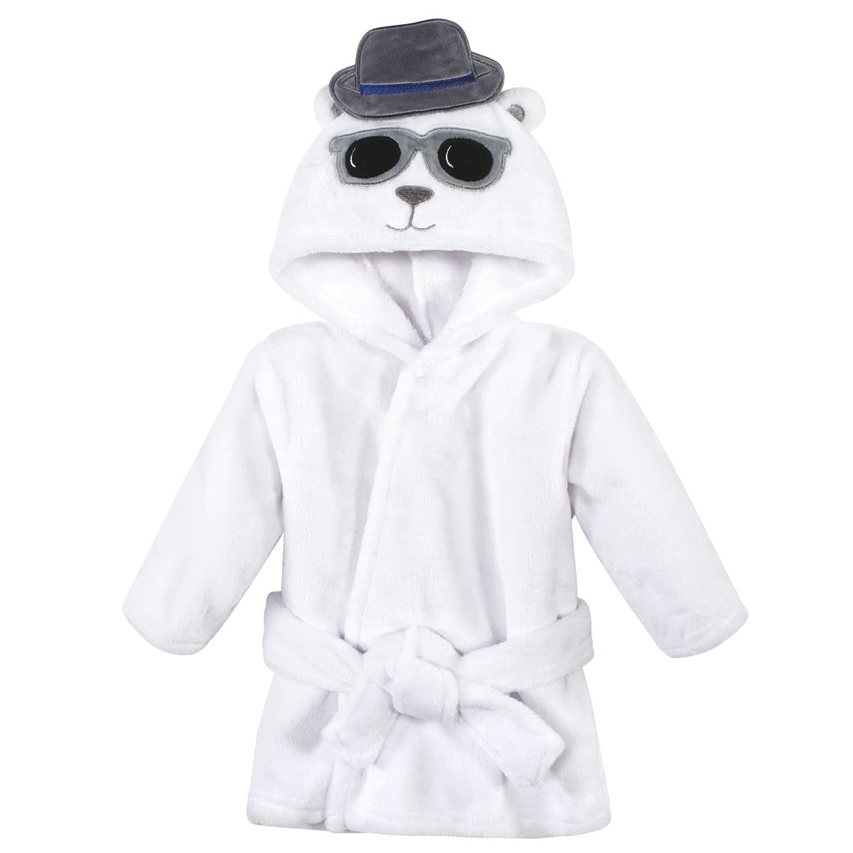 Hudson Baby Unisex Baby Plush Animal Face Bathrobe - Custom Crafting Alliance, LLC